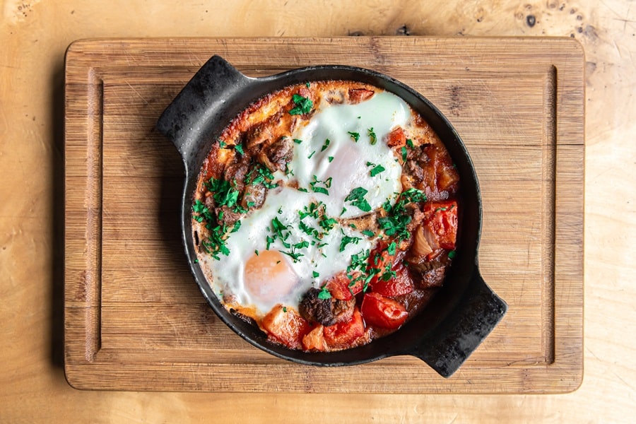 piatto di shakshuka per brinner